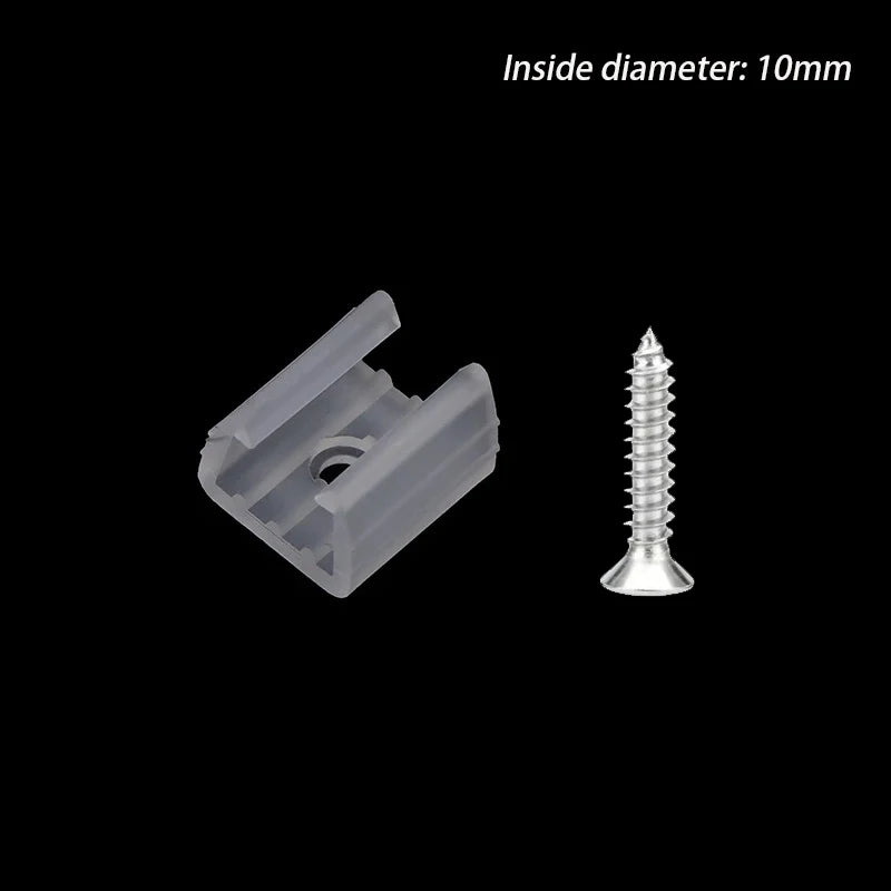 Clips fixation ruban led blanc translucide moderne vis certification ul vde ccc fcc.gs