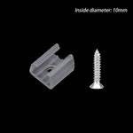 Clips fixation ruban led blanc translucide moderne vis certification ul vde ccc fcc.gs