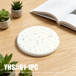 coasters diatomée blanc terrazzo antidérapants moderne résistants transpiration sèche rapide décoration cuisine