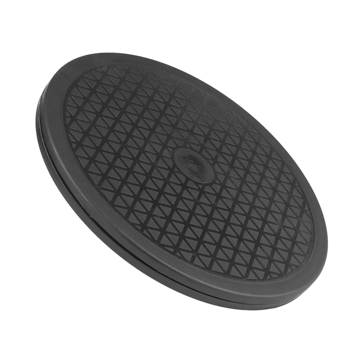 plateau poterie pivotante abs material noir moderne triangles imprimés