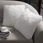 taies d'oreiller blanches modernes non toxiques 100% polyester 18x18 pouces pack fixés respectueux environnement