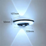 applique murale extérieure ip65 moderne hydrofuge led blanc noir transparent