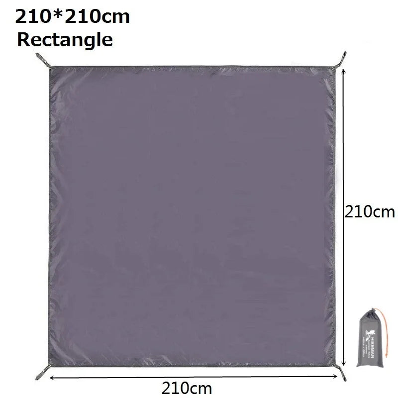 tapis sol imperméable oxford 210d gris moderne sac rangement camping ultraléger