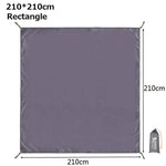 tapis sol imperméable oxford 210d gris moderne sac rangement camping ultraléger