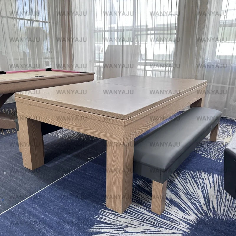 table billard transformable table manger ping pong 7ft 8ft 9ft ardoise bois cuir modernes