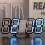 horloge digitale led horloge table cubique moderne minimaliste alarme