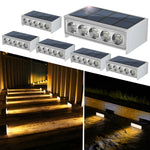 éclairage solaire marches led ip67 étanche autonomie moderne blanc adhésif