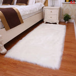 tapis rond uni fourré moderne blanc vert marron beige antidérapant intérieur salon chambrehôtel