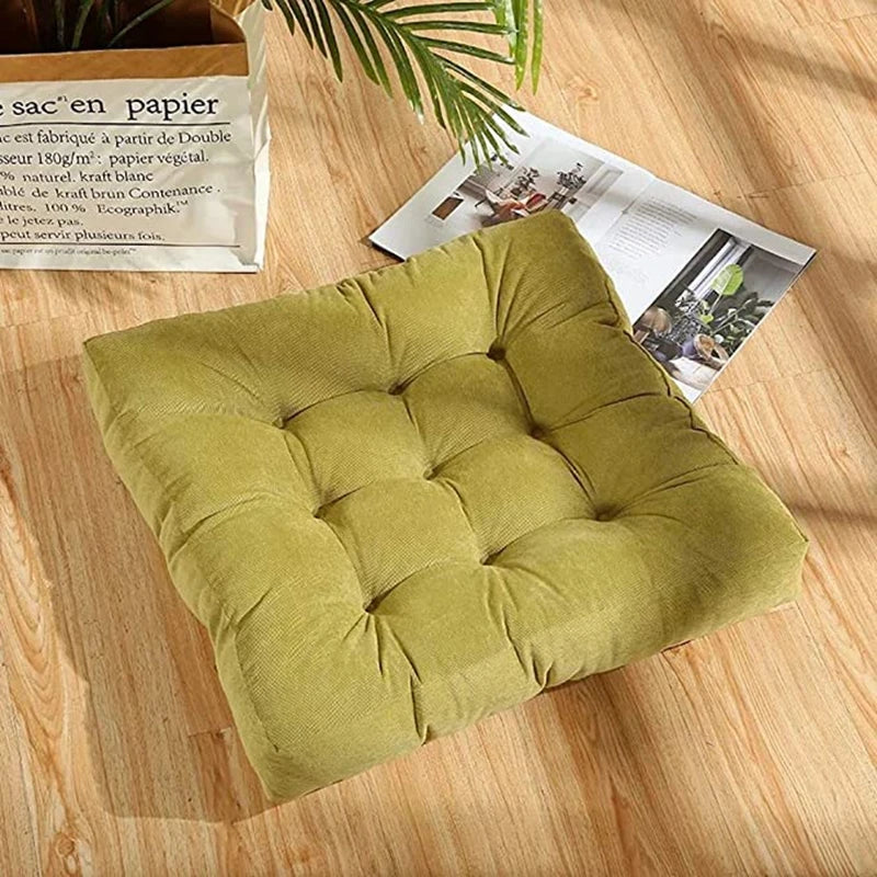 coussin sol velours épais violet vert moderne 53x53cm 45x45cm polyester anti décubitus