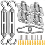 corde ressort argentée lisse industrielle fixations clous expansibles inoxydables jardin plantation abri