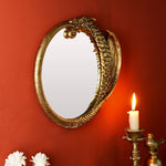 miroir ovale baroque dragon doré moderne décoration intérieure hauteur largeur