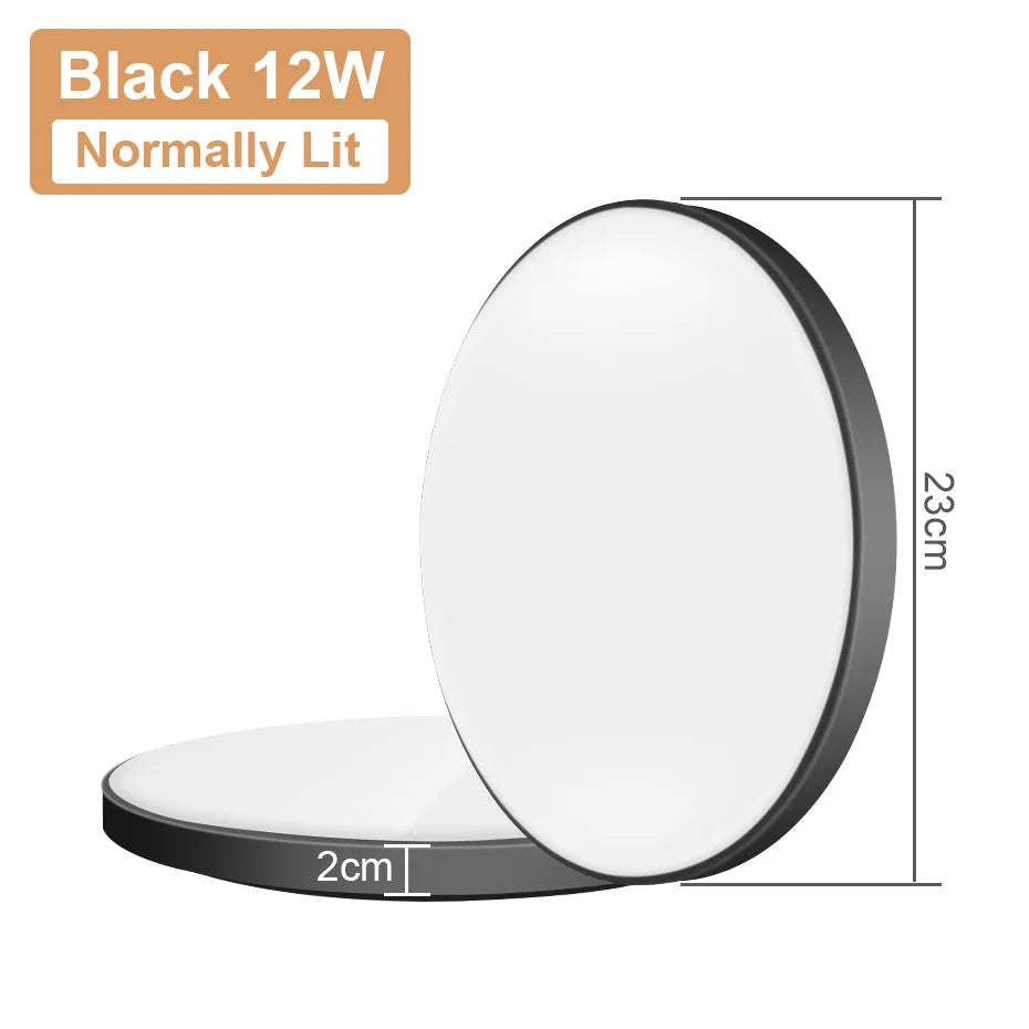 Lampe LED plafonnier moderne 220V 249 2000 flux lumineux blanc radar étanche IP55