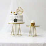 support gâteau métal or moderne 25cm 20cm présentoir cupcakes plateaux gâteaux événements anniversaire mariage