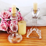 support bougie transparent classique rond durable simple épais romantique vintage