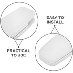 boîte pilules blanc pratique vis fixations anneaux boucles rideaux accessoires plastique polyester