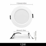 spots led blancs modernes 10 pièces 3w 5w 7w 9w 12w 15w clips ac