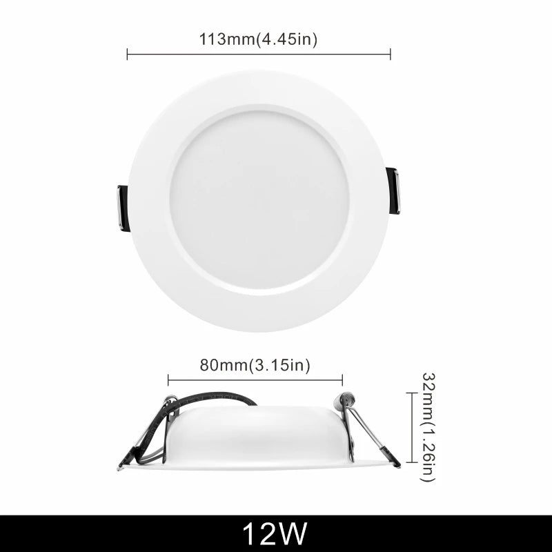 spots led blancs modernes 10 pièces 3w 5w 7w 9w 12w 15w clips ac