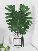 feuilles artificielles vertes modernes tringles vases céramique métal decorationextérieur