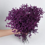 bouquet fleurs séchées violet rose vert jaune blanc modernes vase blancintérieur décoration bohème nordique