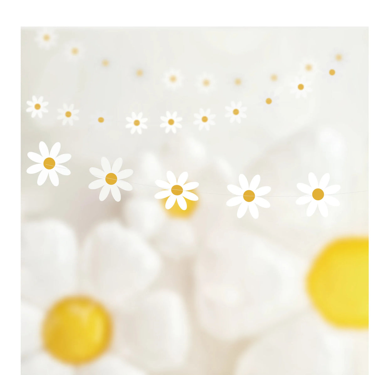 guirlande happy birthday lettres relief fleurs souriant deco enfantine joyeuse occasion anniversaire mariage baptême
