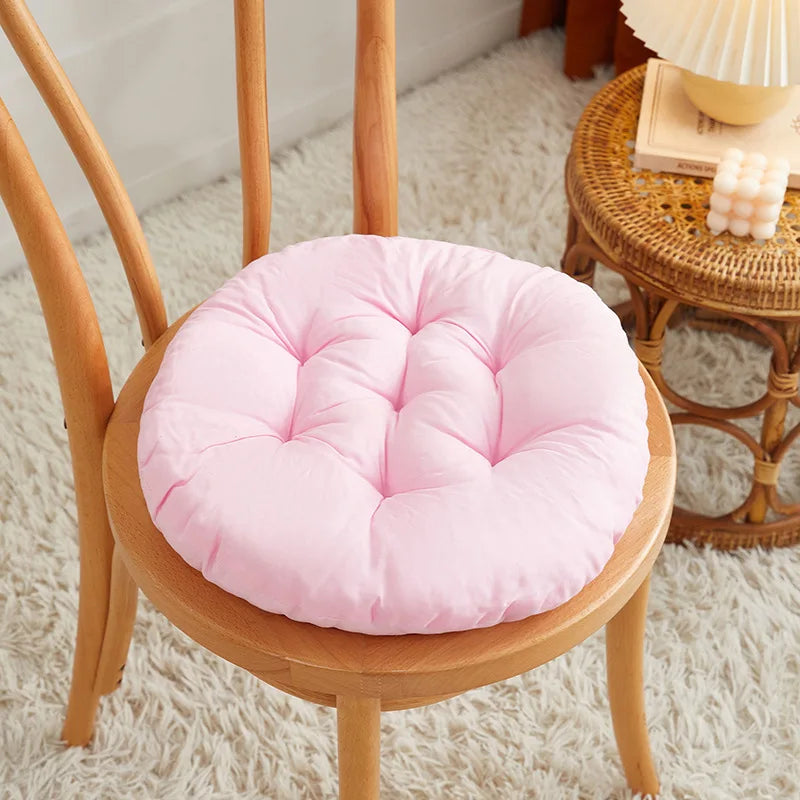 coussin rond antidérapant coton polyester couleur gris moderne øllets 30cm violet bleu marron jaune