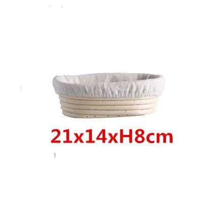 panier banneton rotin naturel fermentation pain toile intérieure beige clair classique