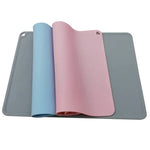 tapis silicone imperméable antidérapant rose bleu clair gris moderne fácil nettoyer yoga chiens