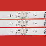 bande led blanc lisse moderne clips 720mm 3v câble noir