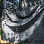 rideau voiture noir opaque clips magnétiques poignées moderne pratique 183x168cm