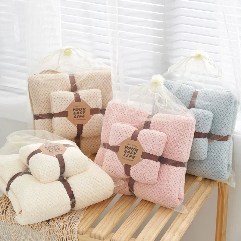 serviettes bain pointillées moderne beige rose gris douces absorbantes rapide séchage machine