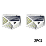 lampe murale solaire motion sensor led moderne extérieure ip65 garage jardin porte