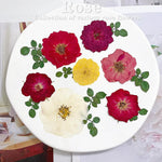 fleurs séchées naturelles rouge jaune blanc rose décoration maison intérieure bricolage scrapbooking abat jour