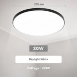 lampe led blanc moderne interrupteur télécommande 230mm 270mm 370mm