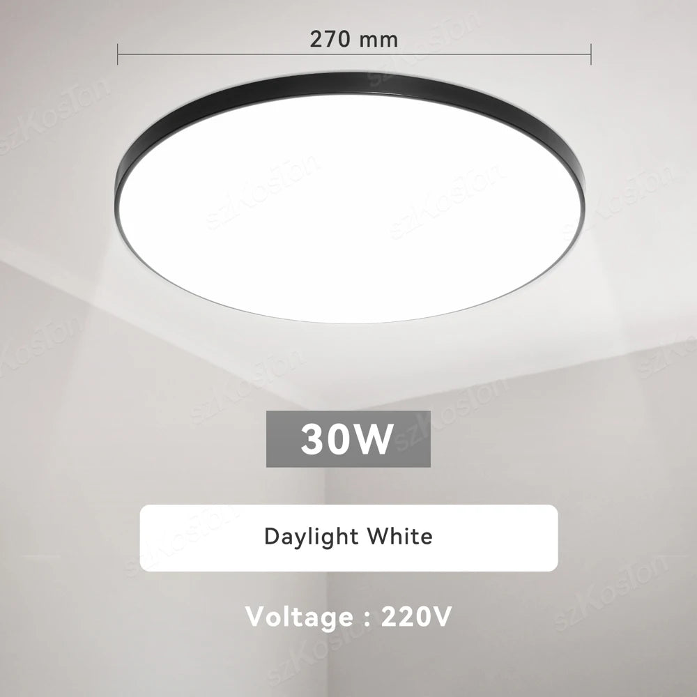lampe led blanc moderne interrupteur télécommande 230mm 270mm 370mm