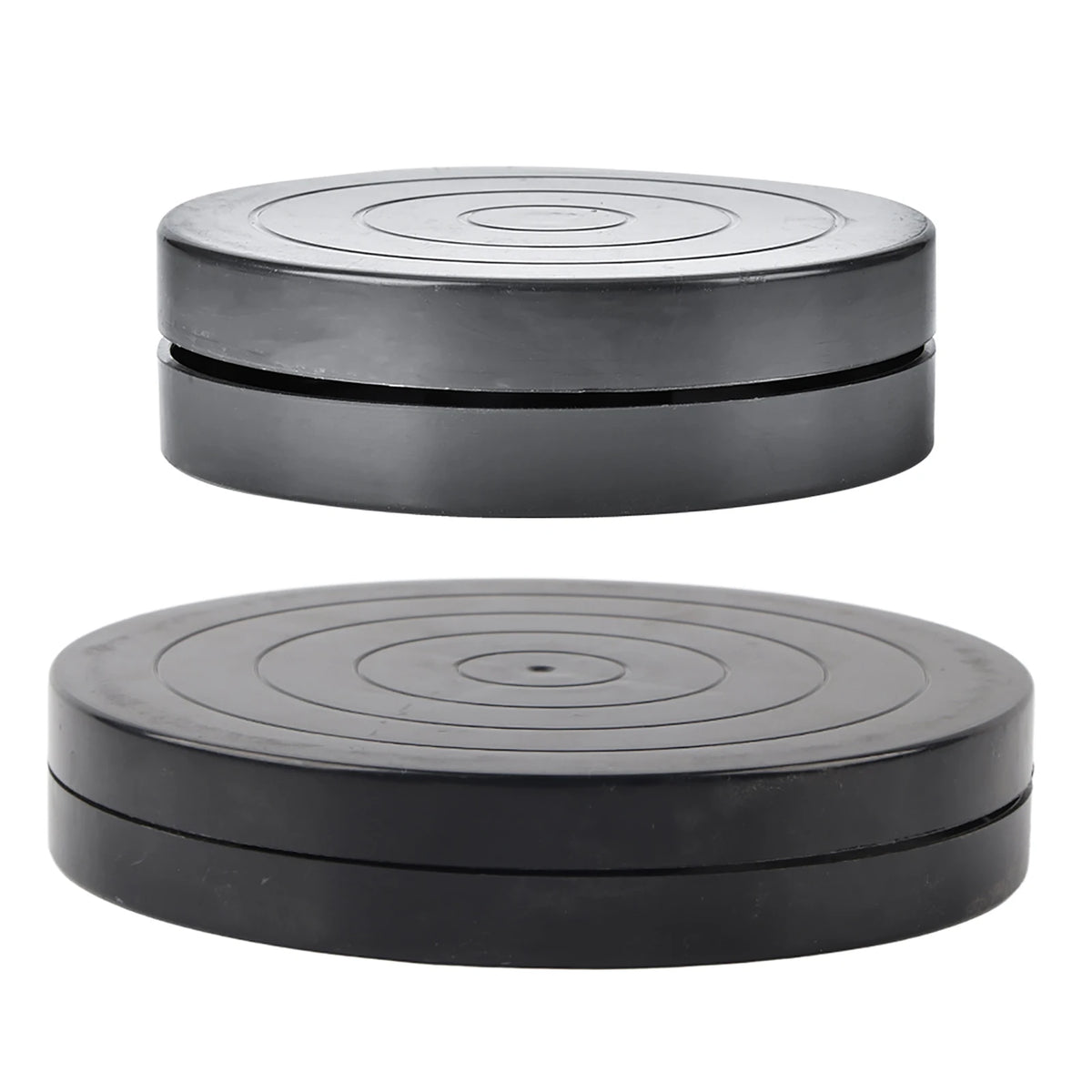 support poterie noir circulaire gravure centrale moderne opaque sculpteur potier