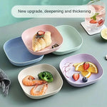 assiettes réutilisables bleu rose vert modernes empilables transparentes opaques lisses minimalistes