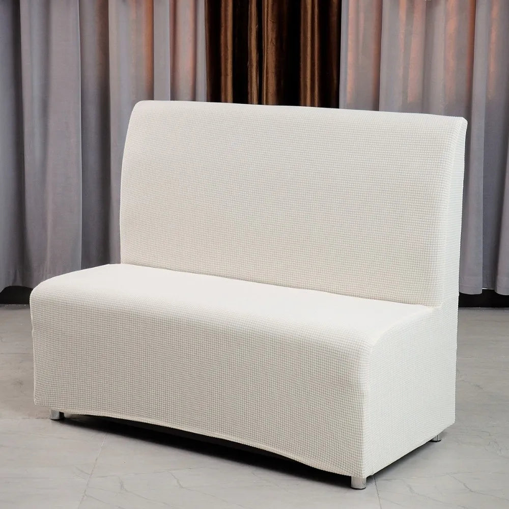 housse banc moderne tissu carreaux polyester lavable machine antidérapante bleu noir rouge