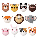 lanternes papier animaux dessin animé ours tigre panda cochon enfant carte blanche opaque suspendues