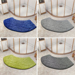 tapis bain microfibre gris bleu marine texture cailloux moderne adhésif absorbant lavage machine rapide