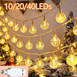 guirlande lumineuse translucides blanc doré multicolore moderne clips usb 3m 6m noël décoration festive
