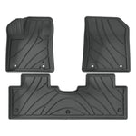 tapis sol voiture noir rayures moderne imperméable protection toutes saisons