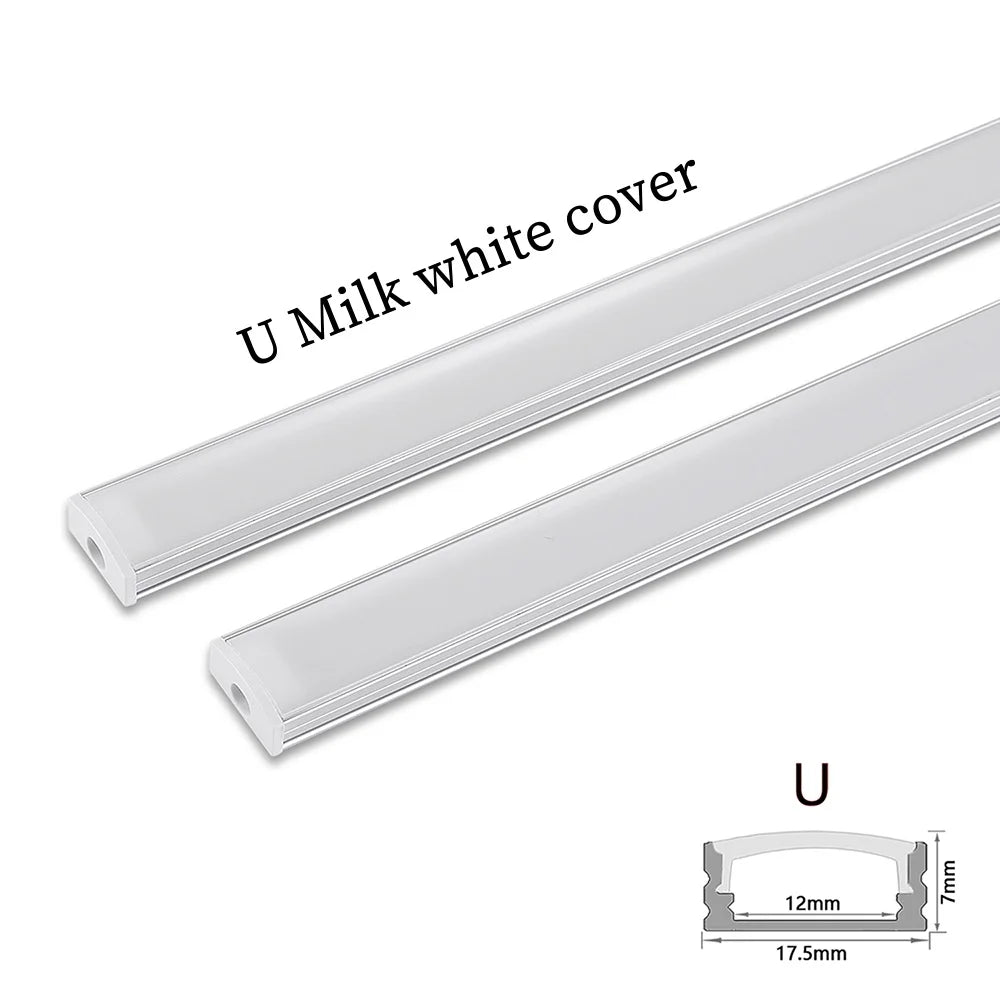 profilé aluminium led blanc diffuseur opale barre lumineuse linéaire mur intérieur moderne