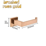 accessoires salle bain or rose moderne porte serviettes mural fixations métal