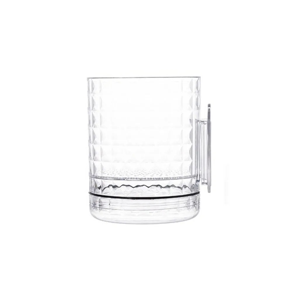 cache plantes transparent blanc adhésif moderne vintage rétro diamant