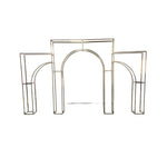 structure décorative moderne or géométrique intérieur extérieur 200cm 140cm