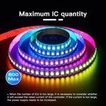 ruban led multicolore moderne controle esp32 wled app 12v 240w 30m wlan alexa