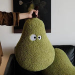 oreiller doux moelleux coussin peluche vert olive contemporain mignon décoration literie chambre fille