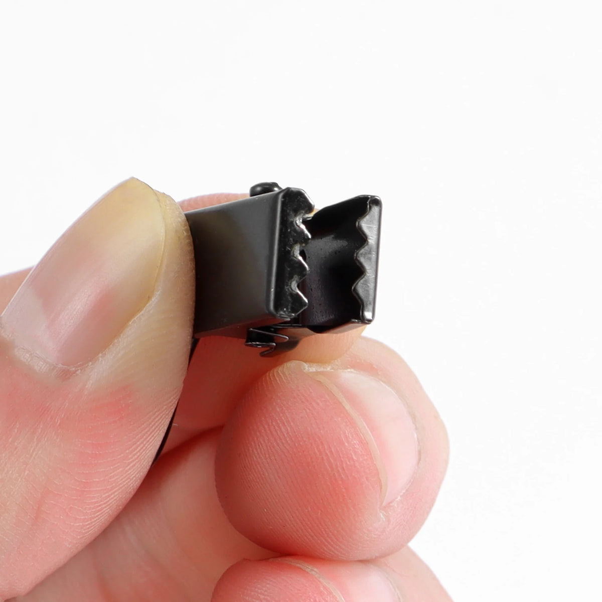 pinces rideau moderne métal fer noir unies opaques 30 pièces anneaux boucles robustes durables
