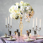 Support floral or réticulé moderne bouquet artificiels 45cm 52cm 59cm mariage table