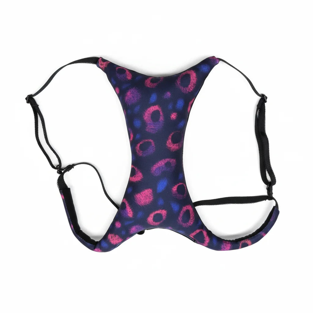 soutien gorge femme imprimé animalier bleu noir confortable ajustable